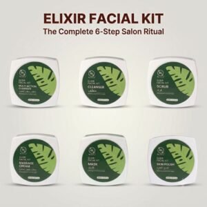 Blanca Cosmetics Elixier Facial Kit – Complete Professional 6-Step Facial System 300 Ml